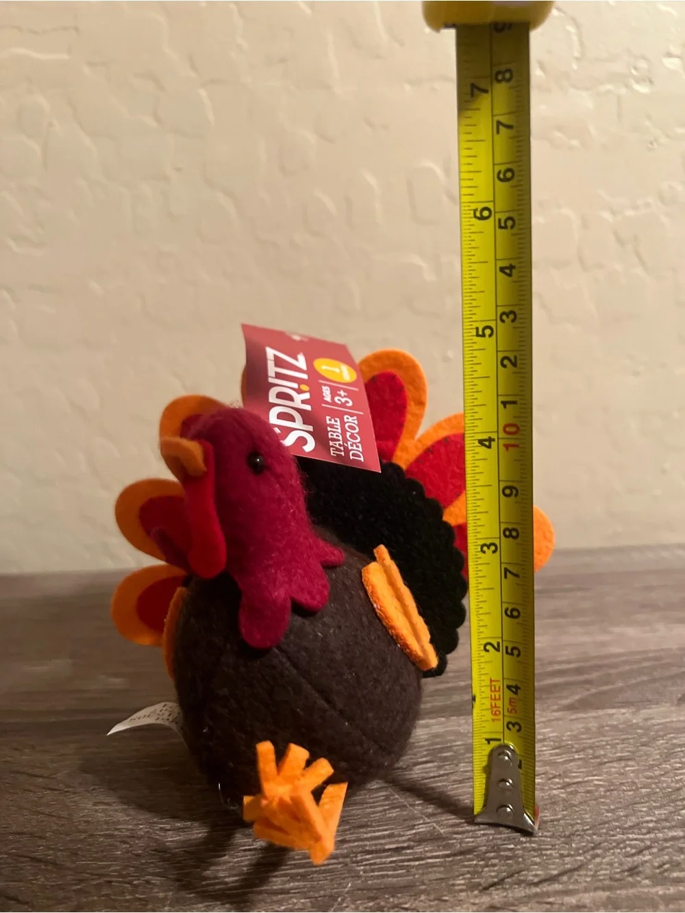 Target Spritz Turkey Table Decor Figure Thanksgiving Fall Autumn NWT